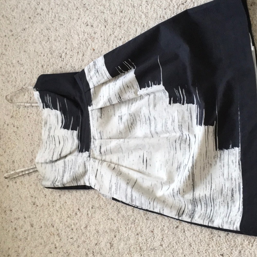 Beth Bowley spaghetti strap black & white dress